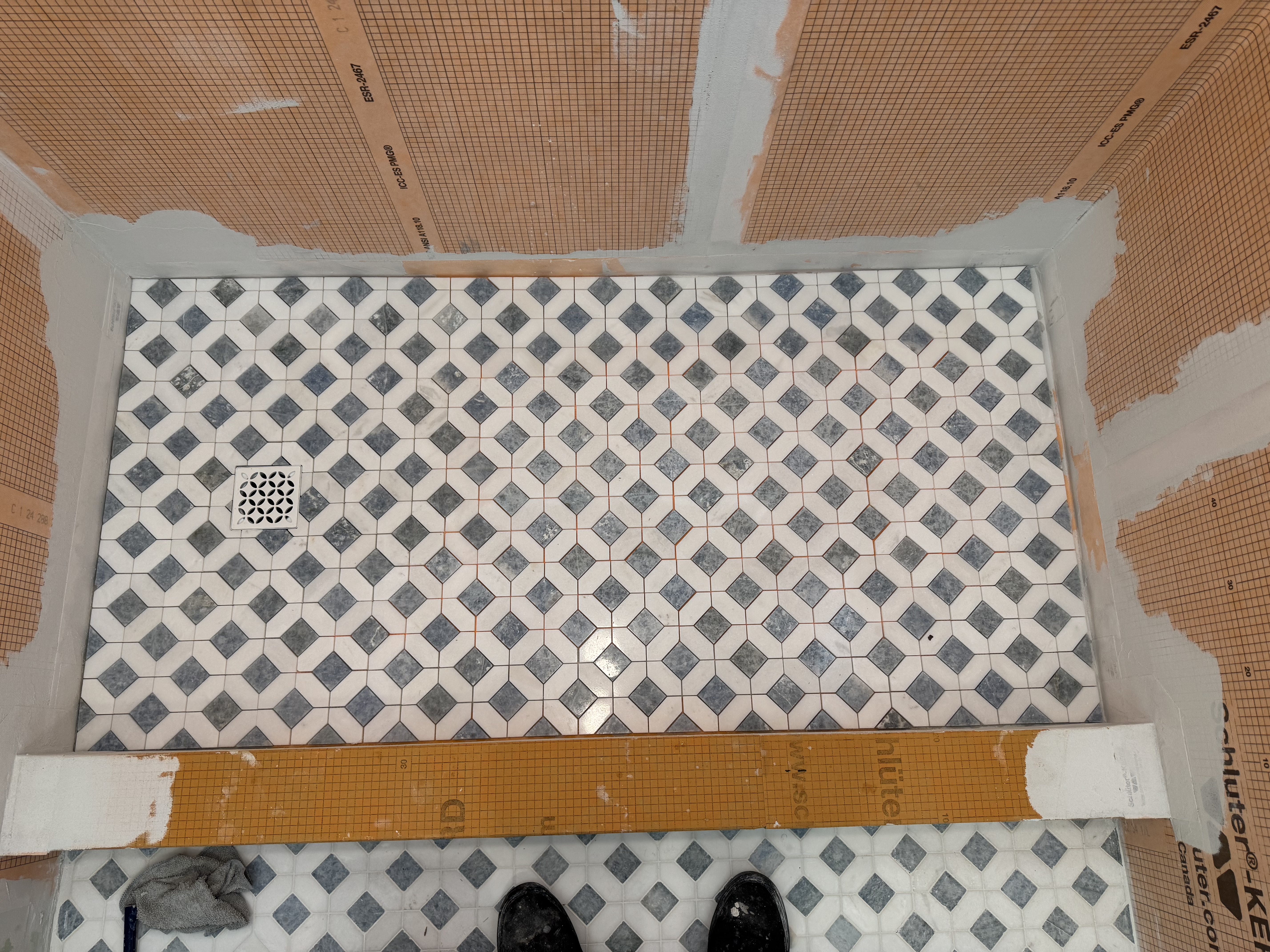Shower floor tile