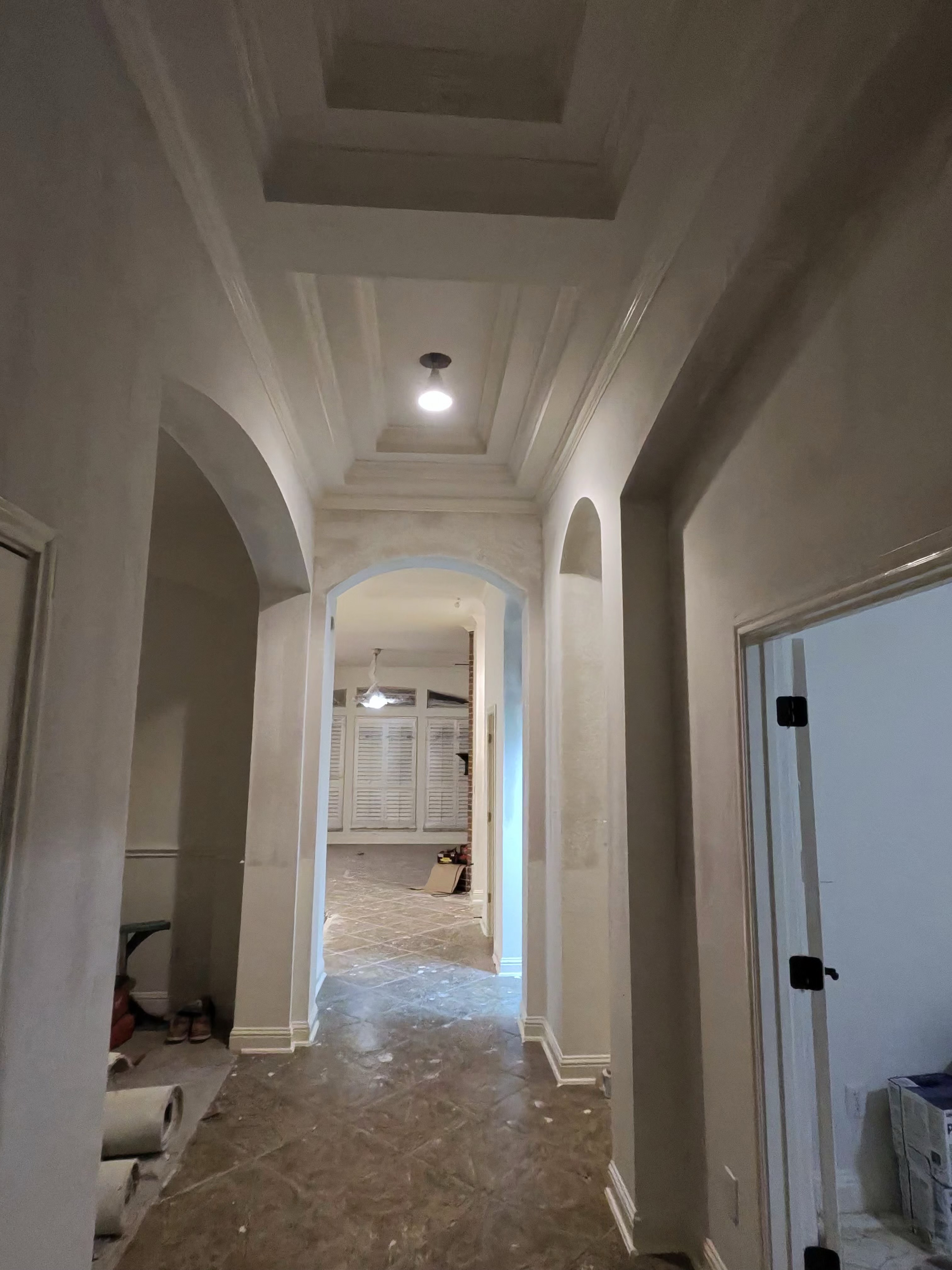 Grand hall arches coffered