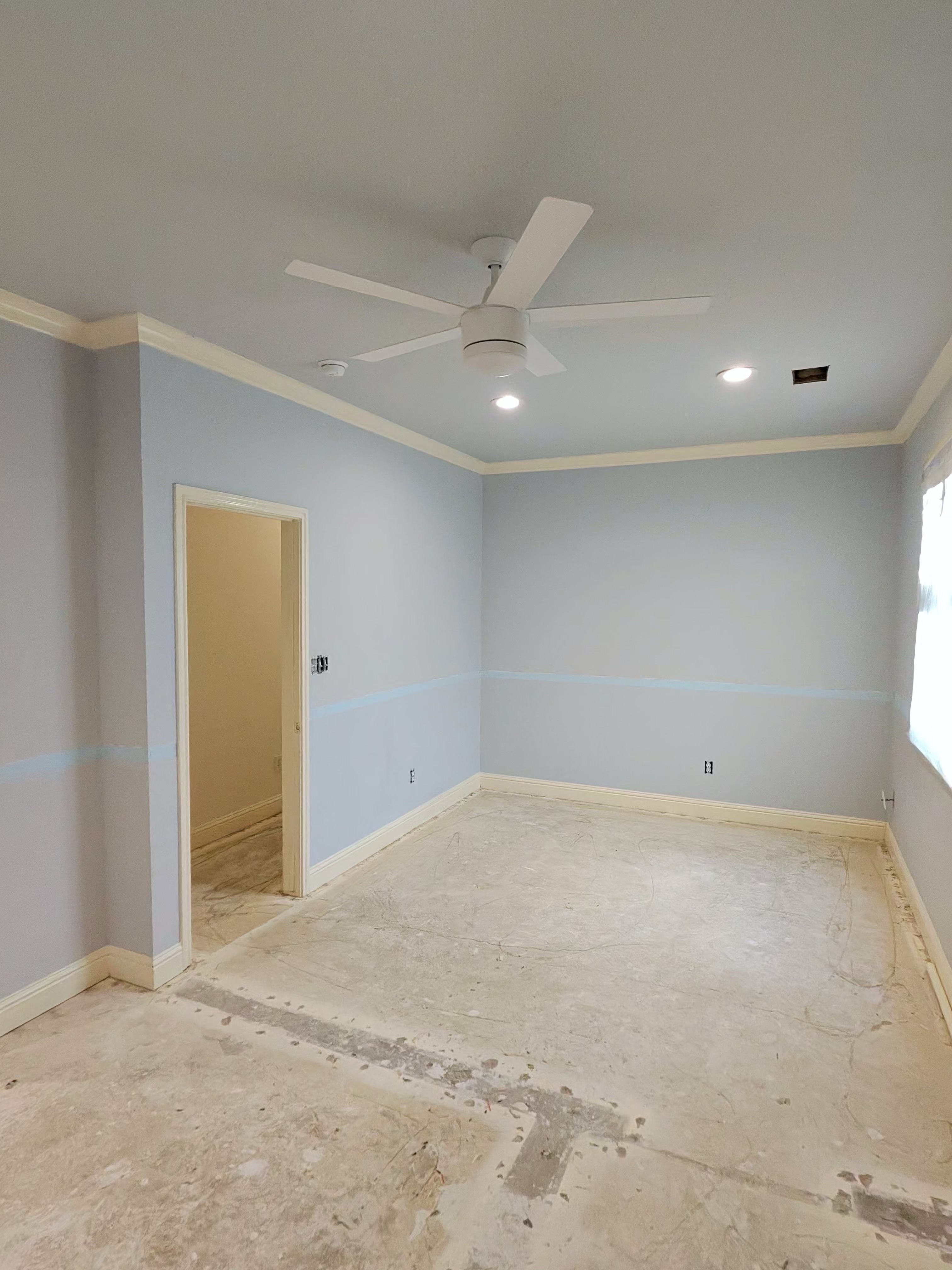 Luxury blue room finished