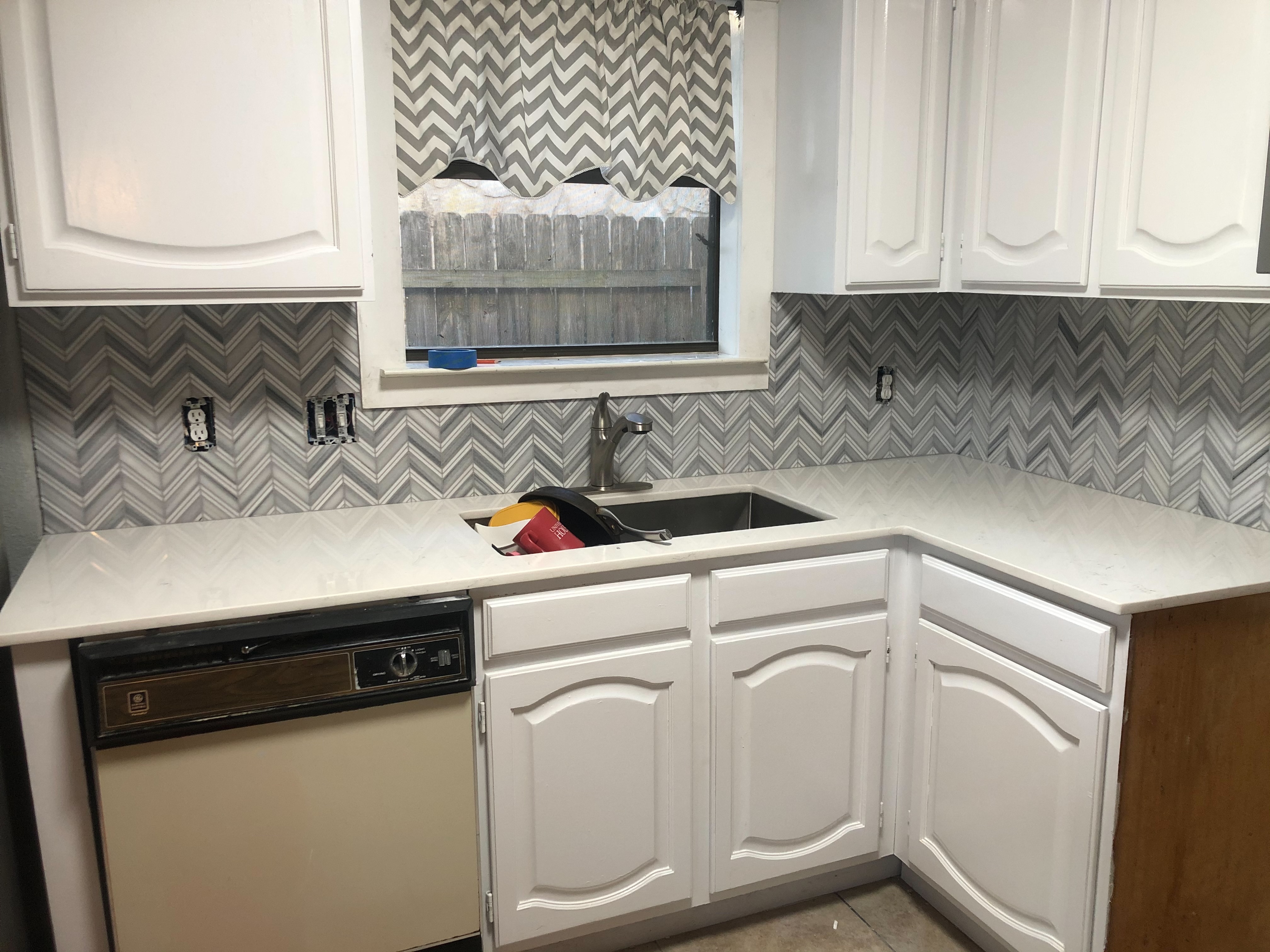 Kitchen painting finished angle 2