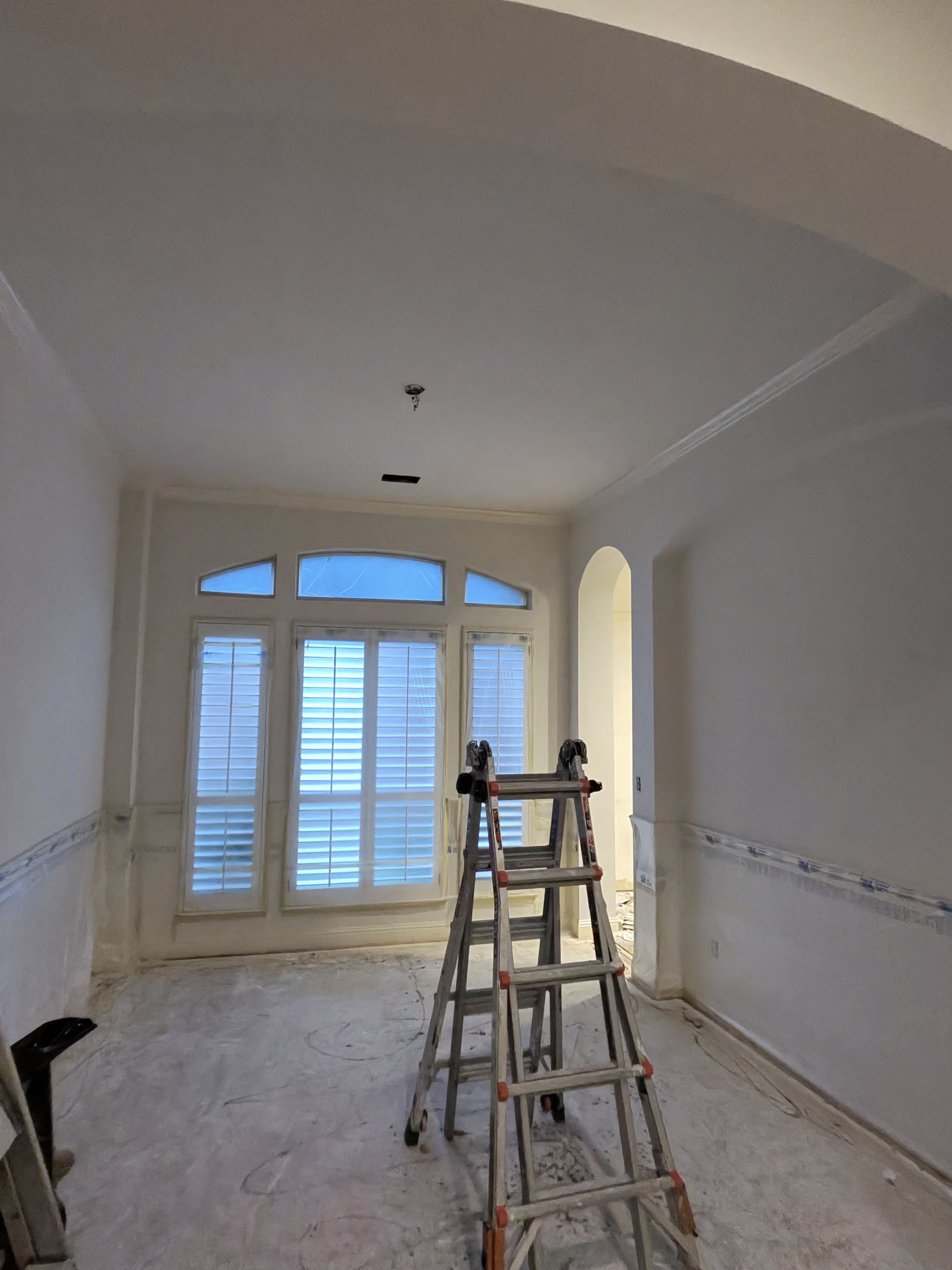 Dining room barrel ceiling