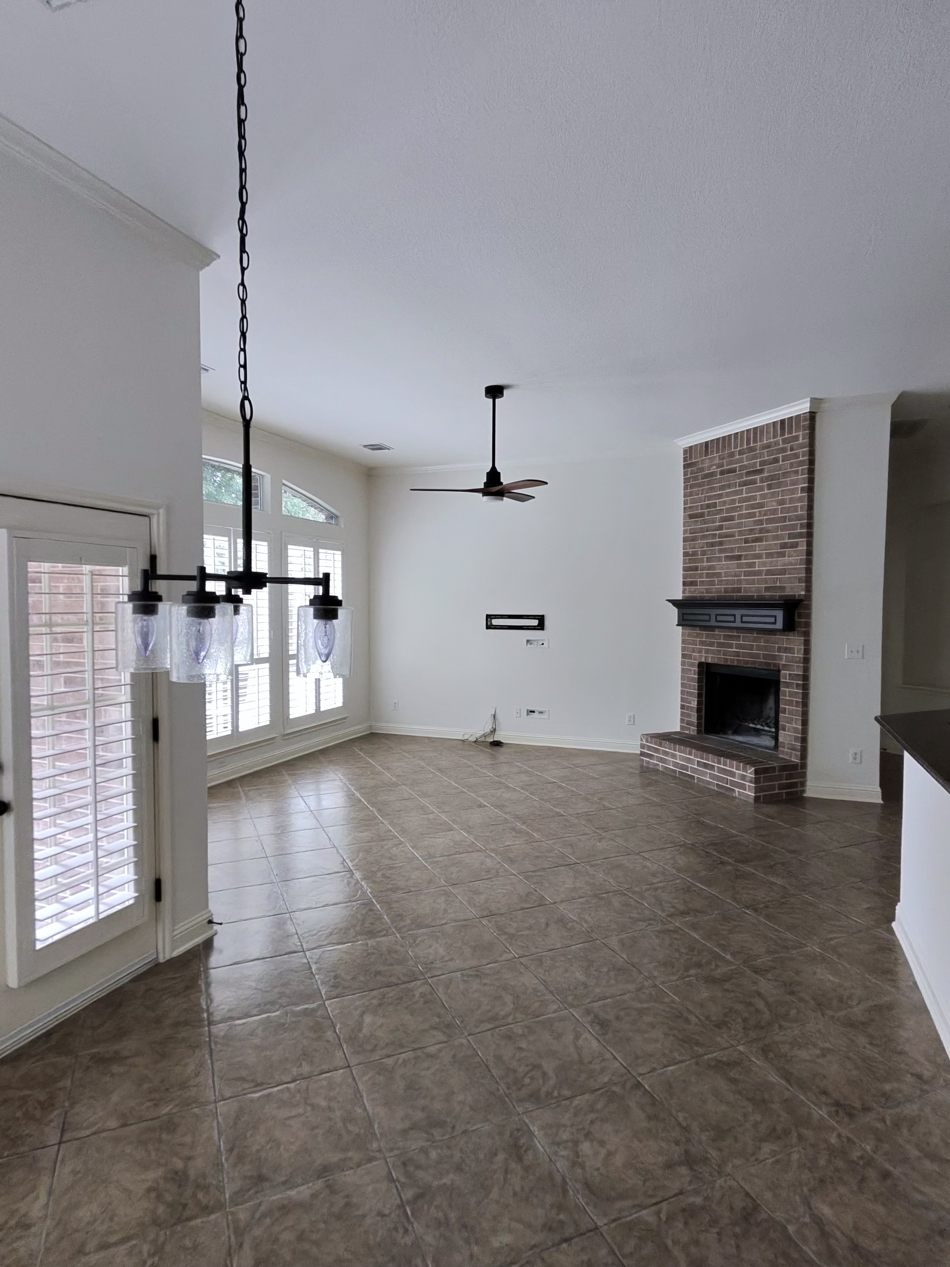 Finished living room